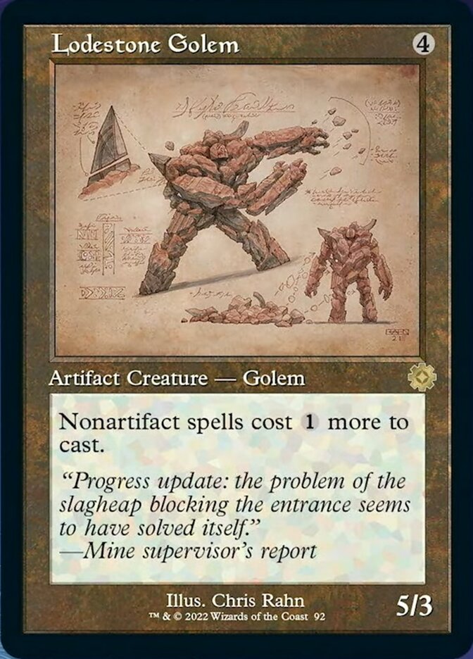 Lodestone Golem (Retro Schematic) [The Brothers' War Retro Artifacts] MTG Single Magic: The Gathering    | Red Claw Gaming