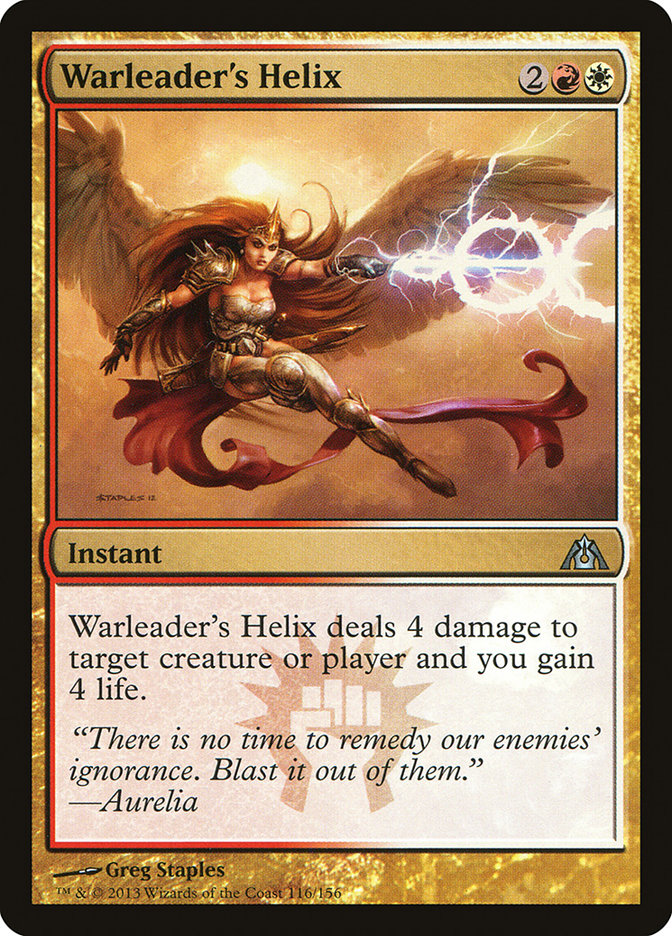 Warleader's Helix [Dragon's Maze] MTG Single Magic: The Gathering    | Red Claw Gaming