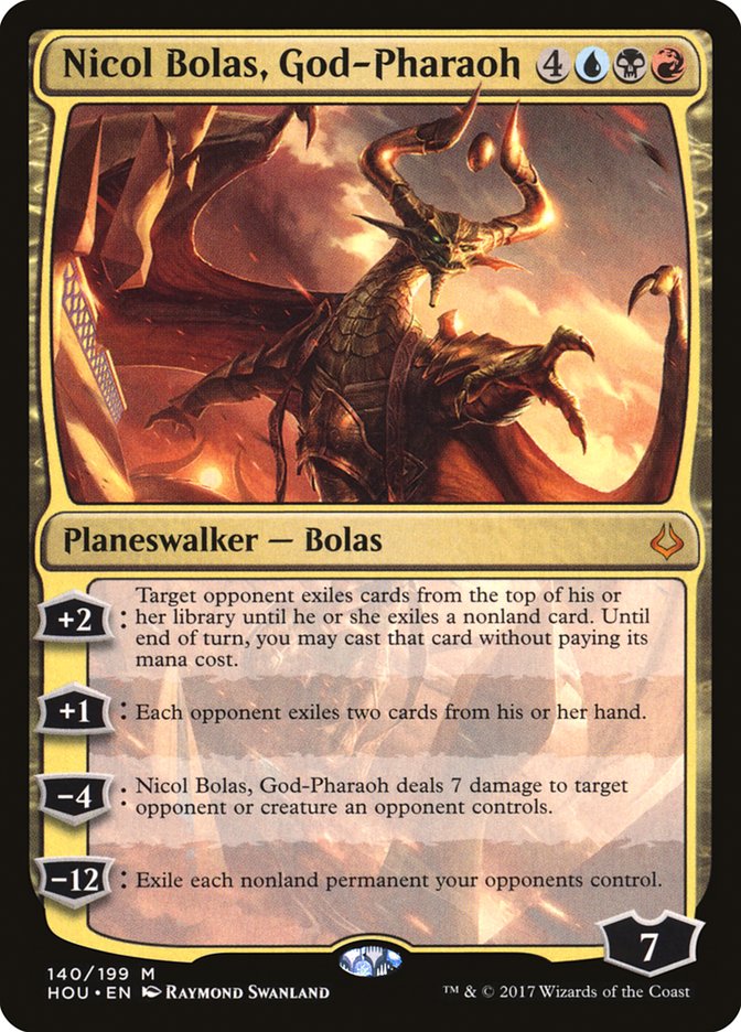 Nicol Bolas, God-Pharaoh [Hour of Devastation] MTG Single Magic: The Gathering    | Red Claw Gaming