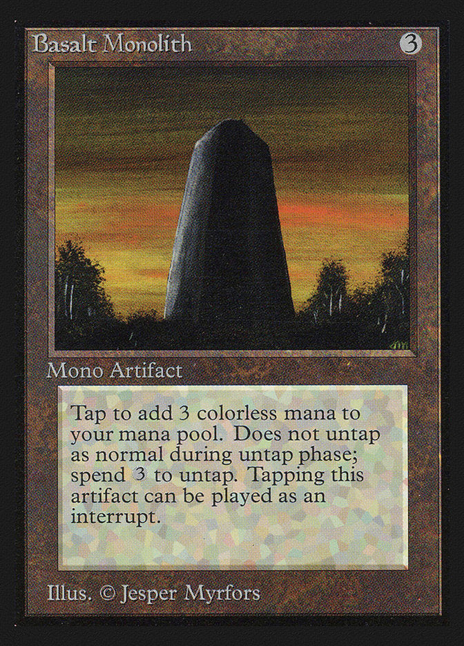 Basalt Monolith [Collectors' Edition] MTG Single Magic: The Gathering    | Red Claw Gaming