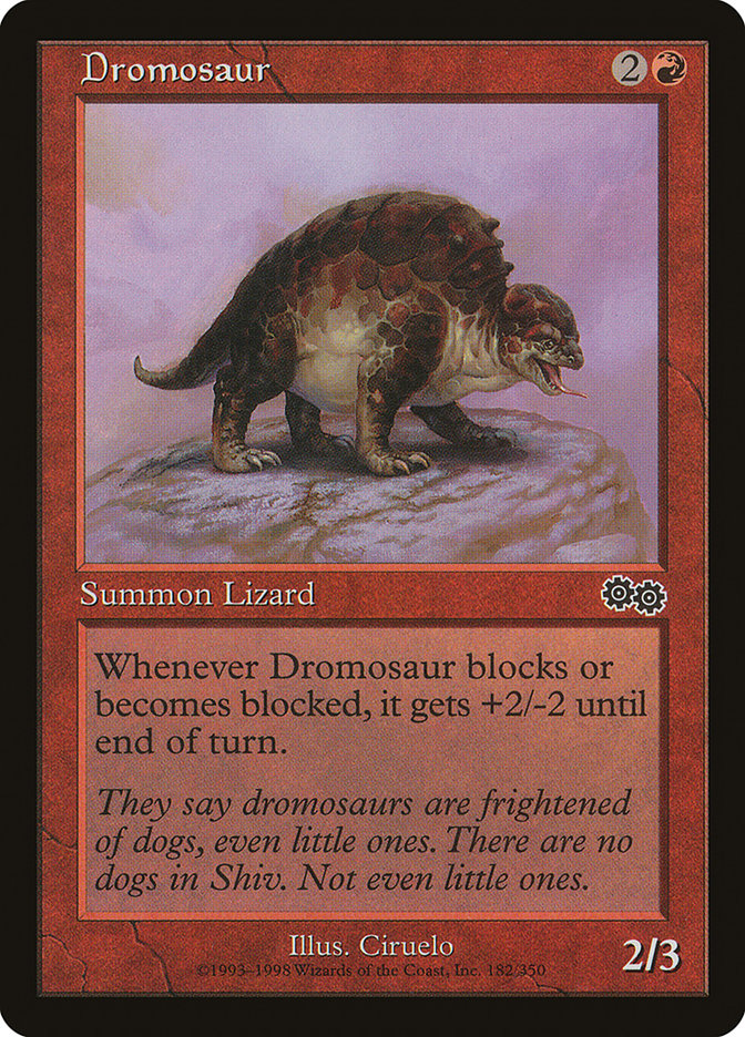 Dromosaur [Urza's Saga] MTG Single Magic: The Gathering    | Red Claw Gaming