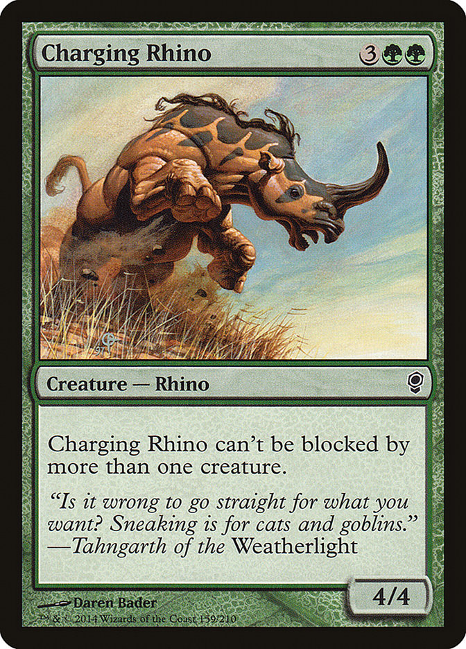 Charging Rhino [Conspiracy] MTG Single Magic: The Gathering    | Red Claw Gaming