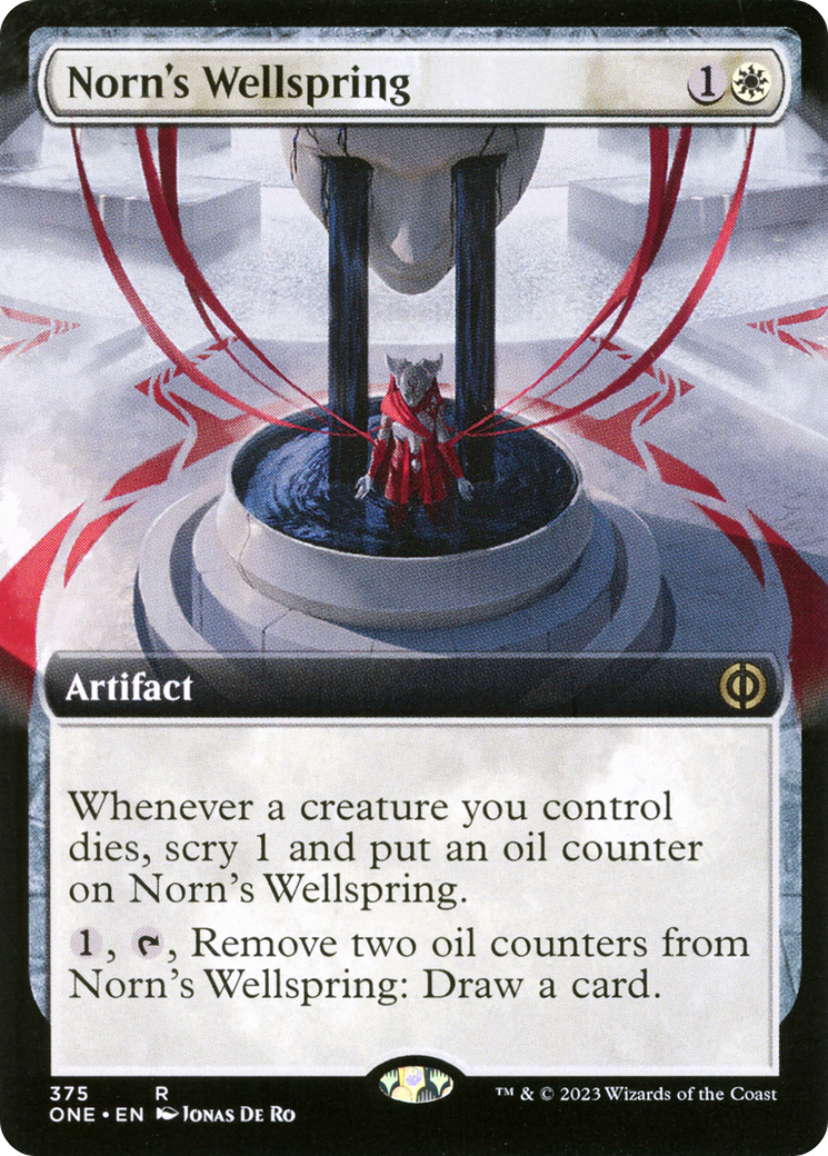 Norn's Wellspring (Extended Art) [Phyrexia: All Will Be One] MTG Single Magic: The Gathering    | Red Claw Gaming