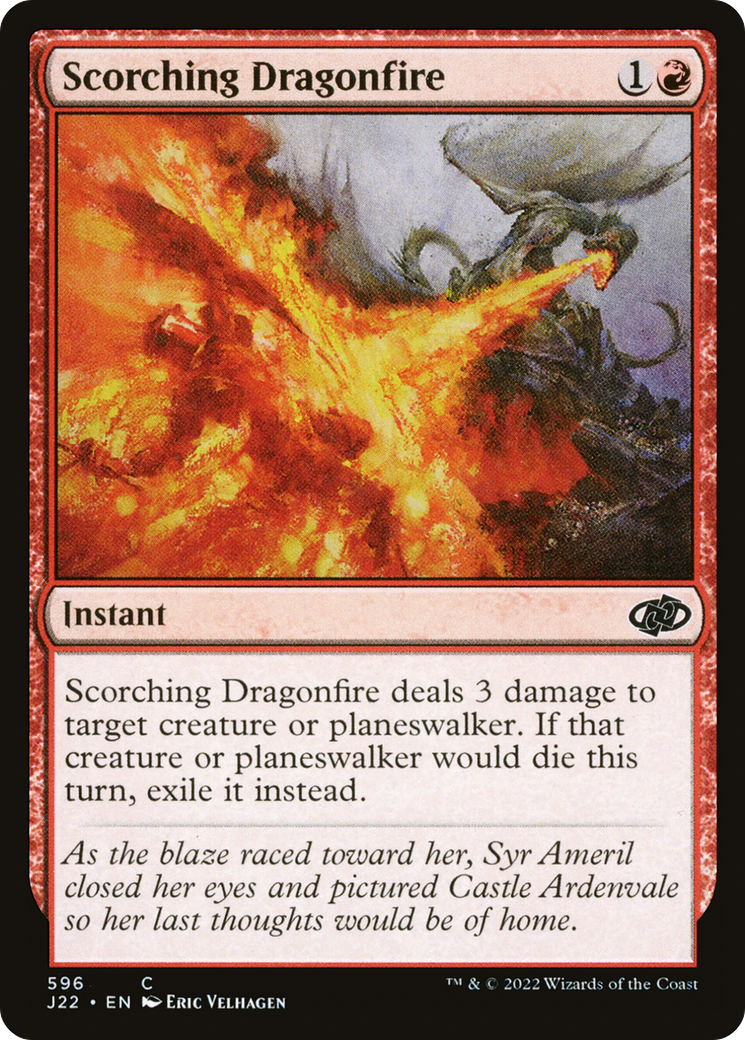 Scorching Dragonfire [Jumpstart 2022] MTG Single Magic: The Gathering    | Red Claw Gaming