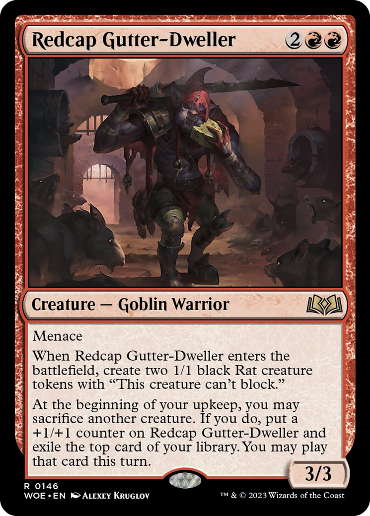 Redcap Gutter-Dweller [Wilds of Eldraine] MTG Single Magic: The Gathering    | Red Claw Gaming