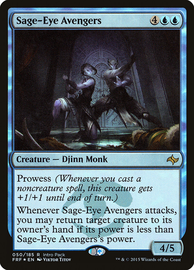 Sage-Eye Avengers (Intro Pack) [Fate Reforged Promos] MTG Single Magic: The Gathering    | Red Claw Gaming
