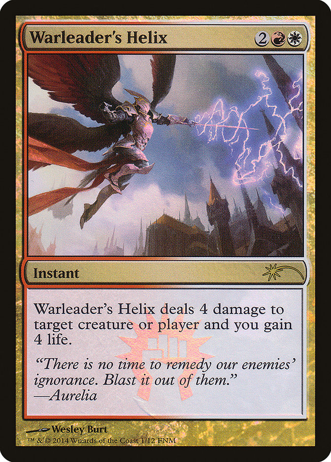 Warleader's Helix [Friday Night Magic 2014] MTG Single Magic: The Gathering    | Red Claw Gaming