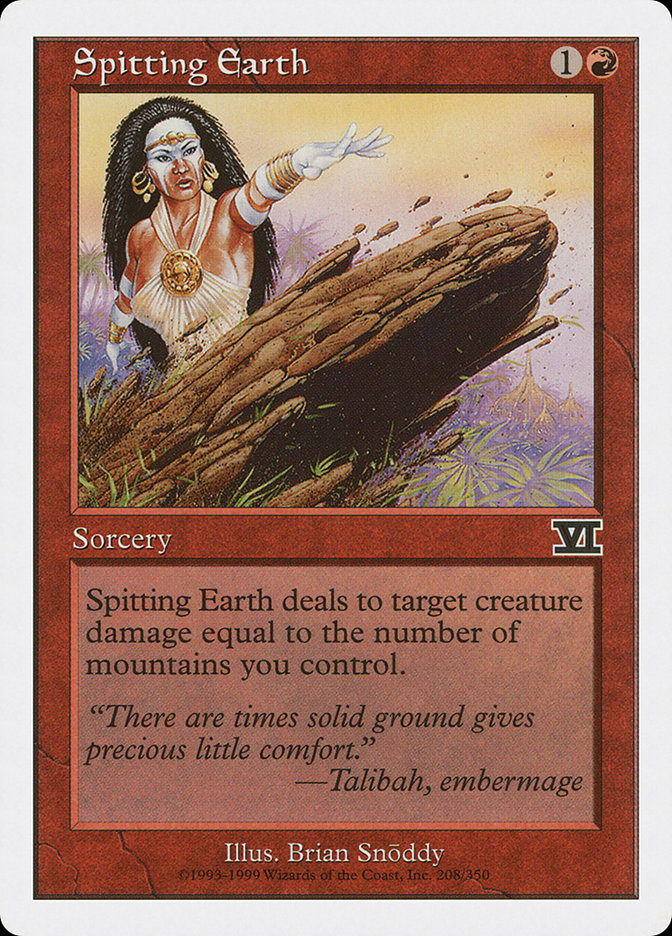Spitting Earth [Classic Sixth Edition] MTG Single Magic: The Gathering    | Red Claw Gaming