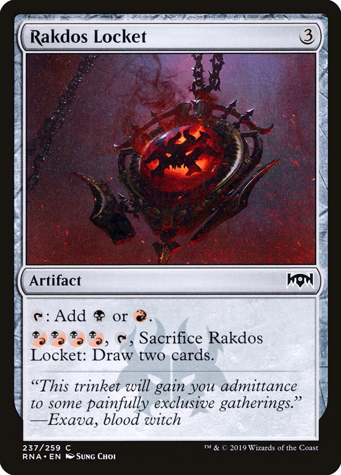 Rakdos Locket [Ravnica Allegiance] MTG Single Magic: The Gathering    | Red Claw Gaming