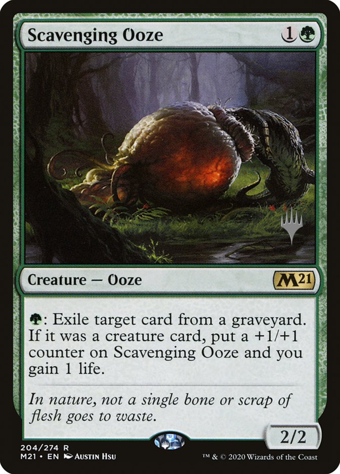 Scavenging Ooze (Promo Pack) [Core Set 2021 Promos] MTG Single Magic: The Gathering    | Red Claw Gaming