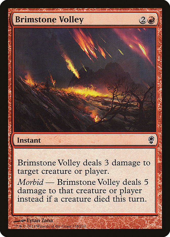 Brimstone Volley [Conspiracy] MTG Single Magic: The Gathering    | Red Claw Gaming