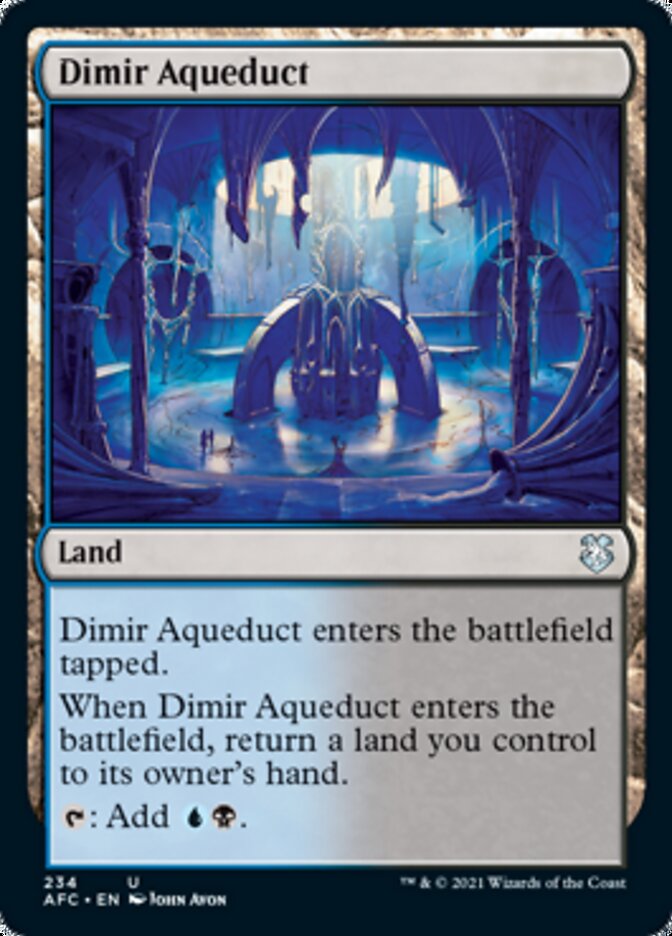 Dimir Aqueduct [Dungeons & Dragons: Adventures in the Forgotten Realms Commander] MTG Single Magic: The Gathering    | Red Claw Gaming