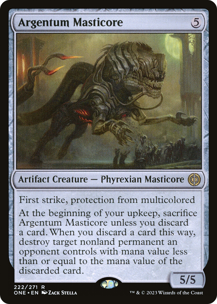 Argentum Masticore [Phyrexia: All Will Be One] MTG Single Magic: The Gathering    | Red Claw Gaming