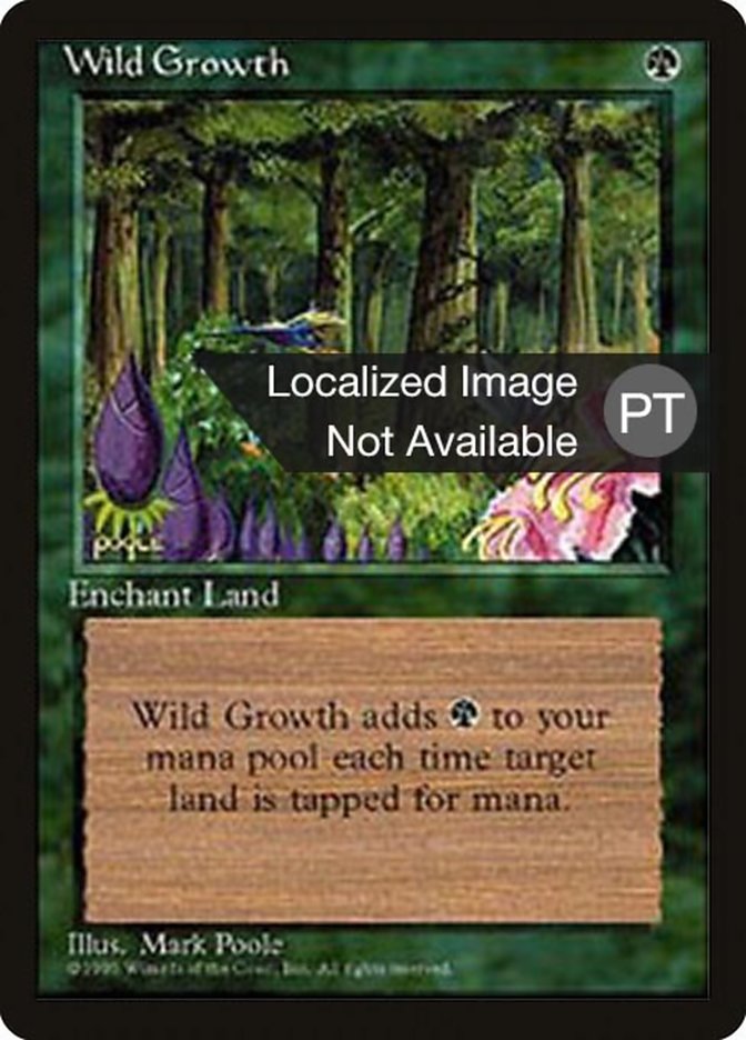 Wild Growth [Fourth Edition (Foreign Black Border)] MTG Single Magic: The Gathering    | Red Claw Gaming