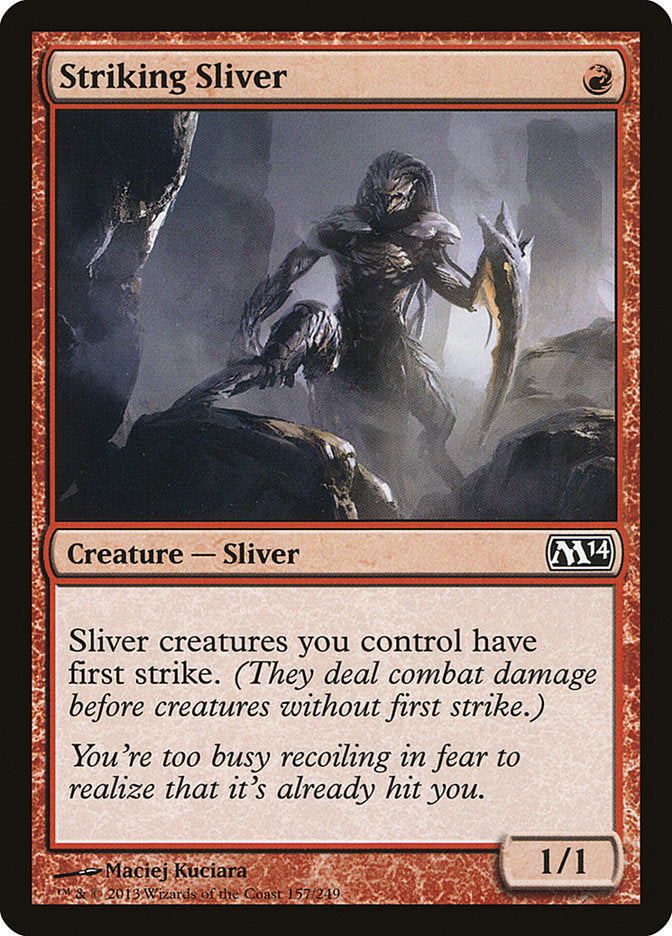 Striking Sliver [Magic 2014] MTG Single Magic: The Gathering    | Red Claw Gaming