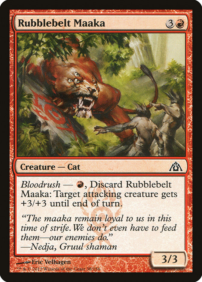 Rubblebelt Maaka [Dragon's Maze] MTG Single Magic: The Gathering    | Red Claw Gaming