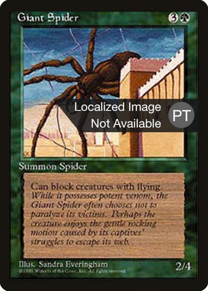 Giant Spider [Fourth Edition (Foreign Black Border)] MTG Single Magic: The Gathering    | Red Claw Gaming