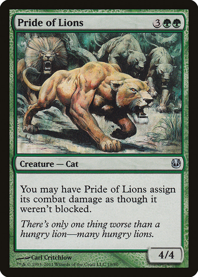 Pride of Lions [Duel Decks: Ajani vs. Nicol Bolas] MTG Single Magic: The Gathering    | Red Claw Gaming