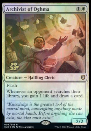 Archivist of Oghma [Commander Legends: Battle for Baldur's Gate Prerelease Promos] MTG Single Magic: The Gathering    | Red Claw Gaming