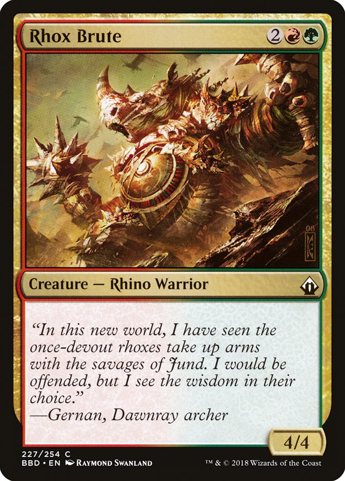 Rhox Brute [Battlebond] MTG Single Magic: The Gathering    | Red Claw Gaming