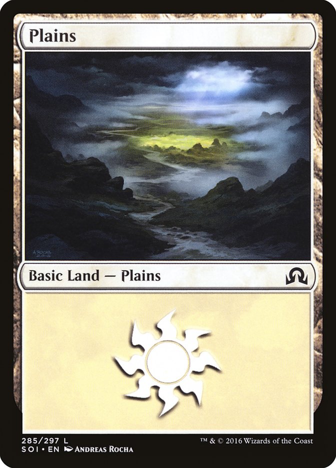 Plains (285) [Shadows over Innistrad] MTG Single Magic: The Gathering    | Red Claw Gaming