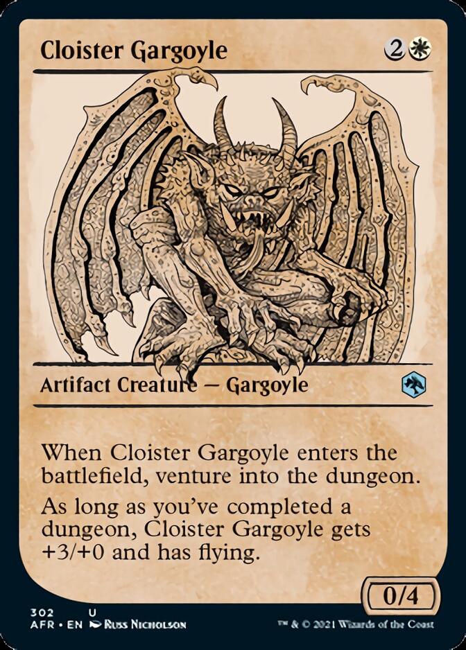 Cloister Gargoyle (Showcase) [Dungeons & Dragons: Adventures in the Forgotten Realms] MTG Single Magic: The Gathering    | Red Claw Gaming