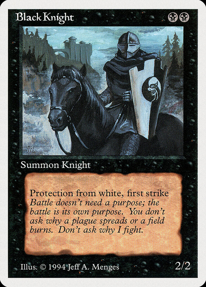 Black Knight [Summer Magic / Edgar] MTG Single Magic: The Gathering    | Red Claw Gaming