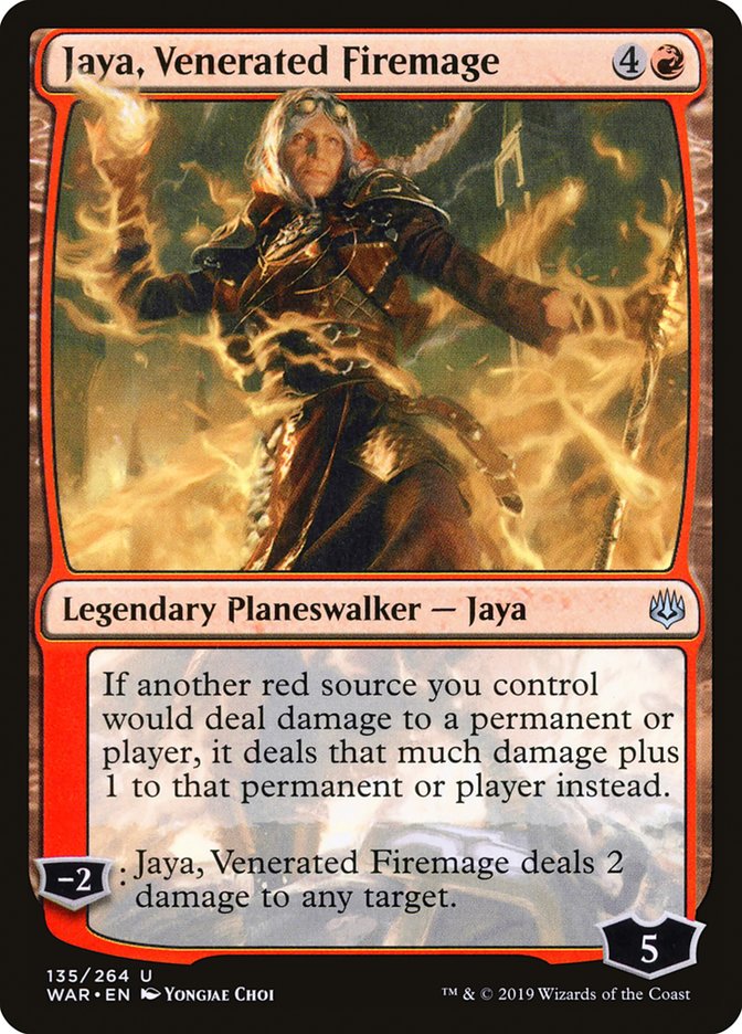 Jaya, Venerated Firemage [War of the Spark] MTG Single Magic: The Gathering    | Red Claw Gaming