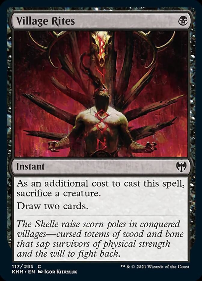 Village Rites [Kaldheim] MTG Single Magic: The Gathering    | Red Claw Gaming