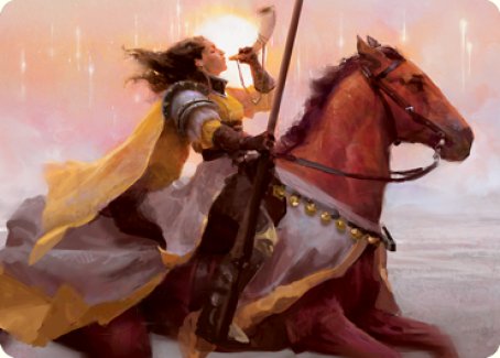 Sunrise Cavalier Art Card [Innistrad: Midnight Hunt Art Series] MTG Single Magic: The Gathering    | Red Claw Gaming