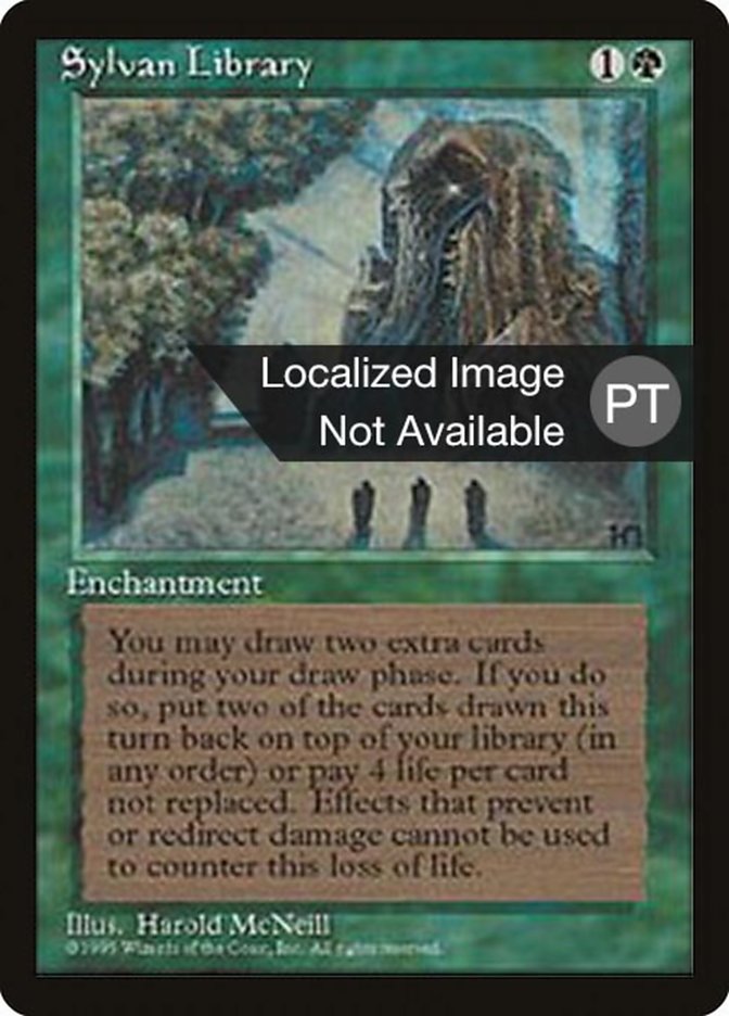 Sylvan Library [Fourth Edition (Foreign Black Border)] MTG Single Magic: The Gathering    | Red Claw Gaming