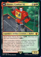 Blaster, Combat DJ // Blaster, Morale Booster [Transformers] MTG Single Magic: The Gathering    | Red Claw Gaming