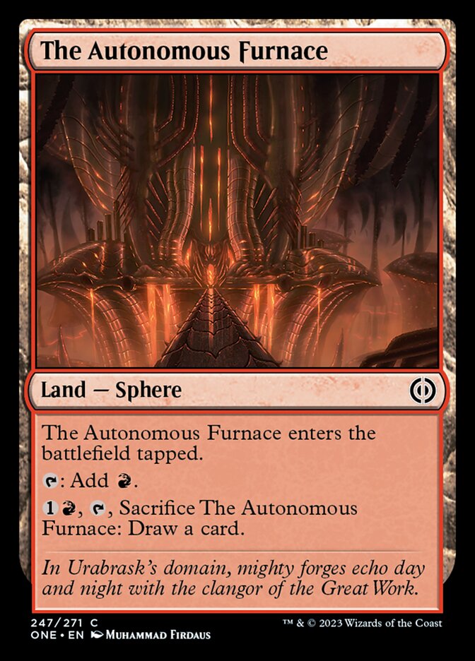 The Autonomous Furnace [Phyrexia: All Will Be One] MTG Single Magic: The Gathering    | Red Claw Gaming