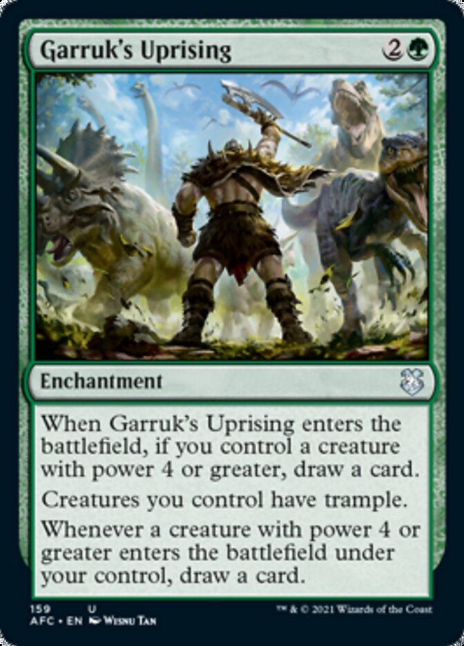 Garruk's Uprising [Dungeons & Dragons: Adventures in the Forgotten Realms Commander] MTG Single Magic: The Gathering    | Red Claw Gaming