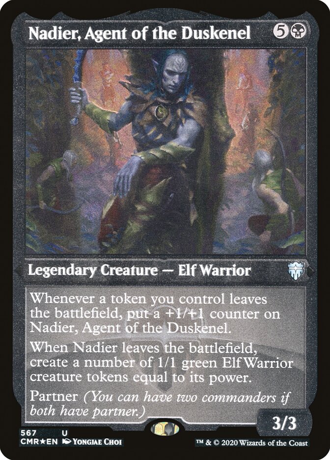 Nadier, Agent of the Duskenel (Etched) [Commander Legends] MTG Single Magic: The Gathering    | Red Claw Gaming