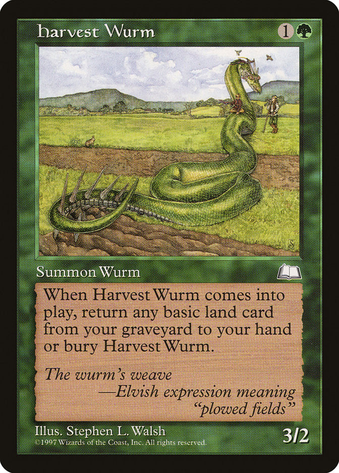 Harvest Wurm [Weatherlight] MTG Single Magic: The Gathering    | Red Claw Gaming
