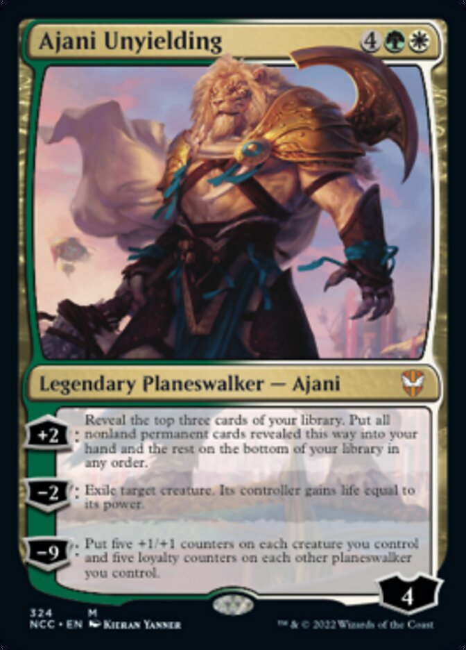Ajani Unyielding [Streets of New Capenna Commander] MTG Single Magic: The Gathering    | Red Claw Gaming