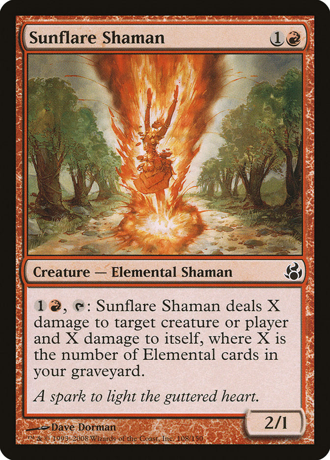 Sunflare Shaman [Morningtide] MTG Single Magic: The Gathering    | Red Claw Gaming