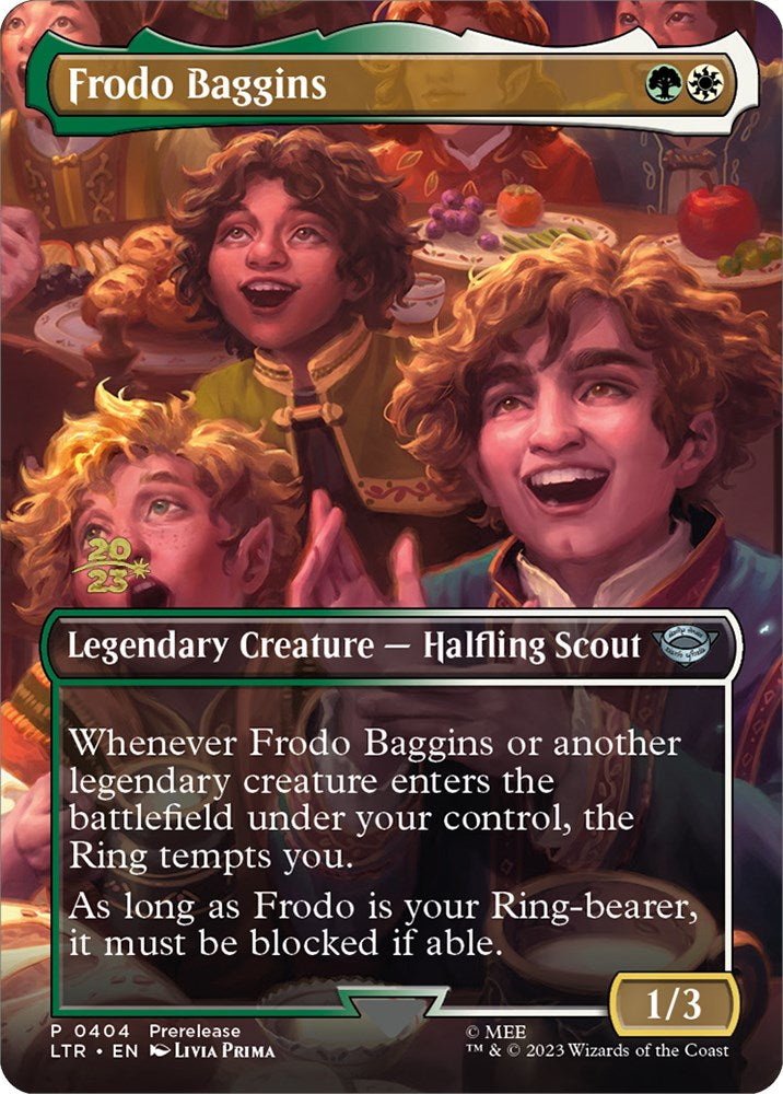 Frodo Baggins [The Lord of the Rings: Tales of Middle-Earth Prerelease Promos] MTG Single Magic: The Gathering    | Red Claw Gaming