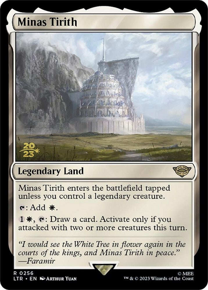 Minas Tirith [The Lord of the Rings: Tales of Middle-Earth Prerelease Promos] MTG Single Magic: The Gathering    | Red Claw Gaming