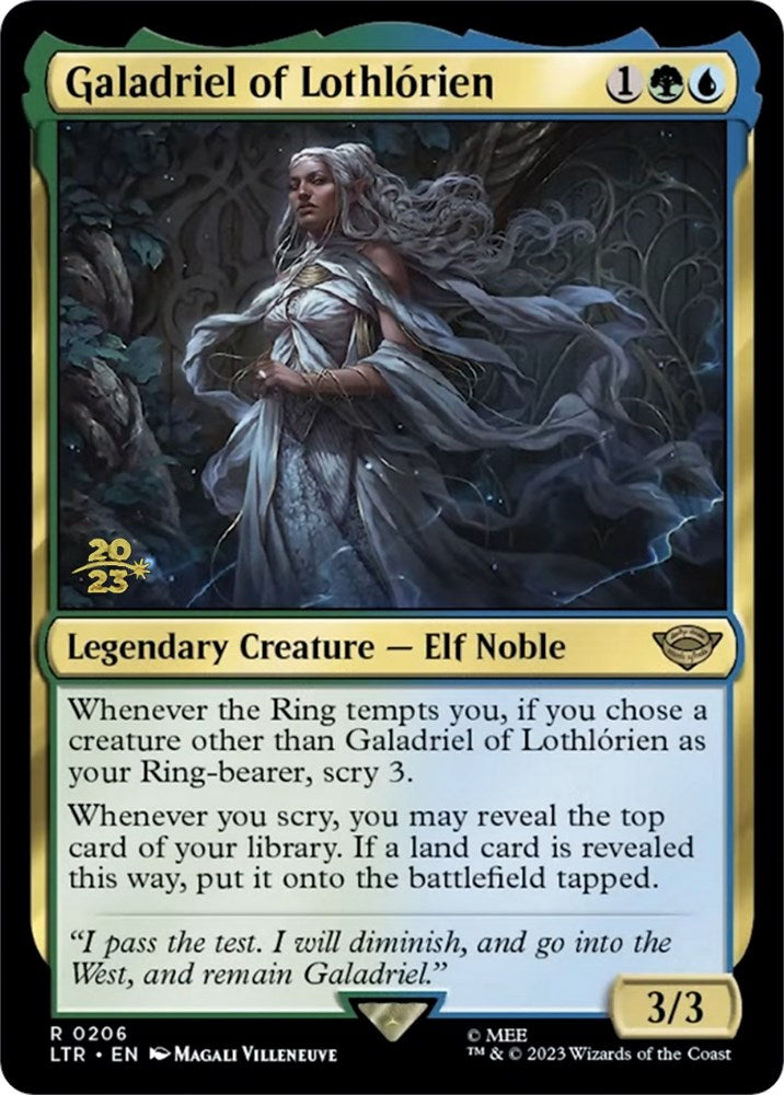 Galadriel of Lothlorien [The Lord of the Rings: Tales of Middle-Earth Prerelease Promos] MTG Single Magic: The Gathering    | Red Claw Gaming