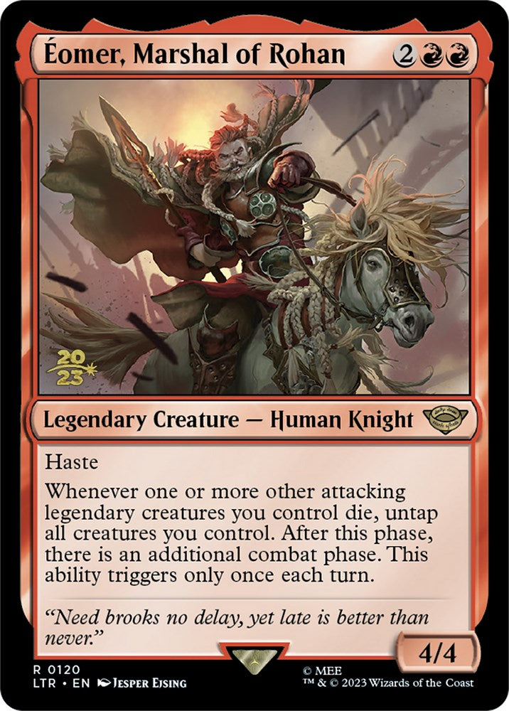 Eomer, Marshal of Rohan [The Lord of the Rings: Tales of Middle-Earth Prerelease Promos] MTG Single Magic: The Gathering    | Red Claw Gaming