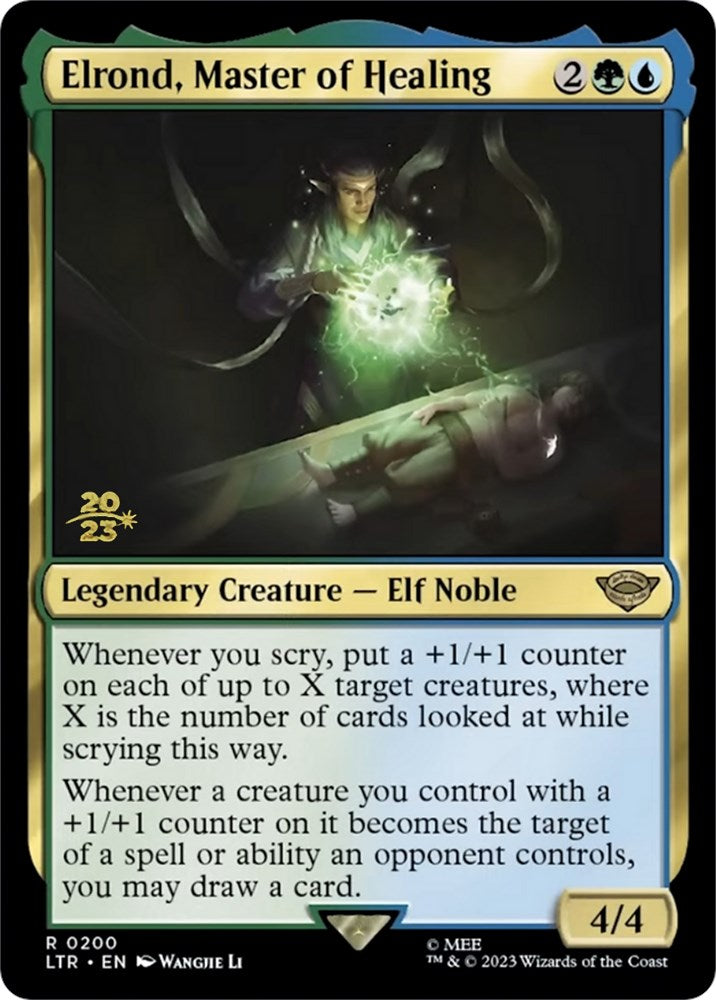 Elrond, Master of Healing [The Lord of the Rings: Tales of Middle-Earth Prerelease Promos] MTG Single Magic: The Gathering    | Red Claw Gaming
