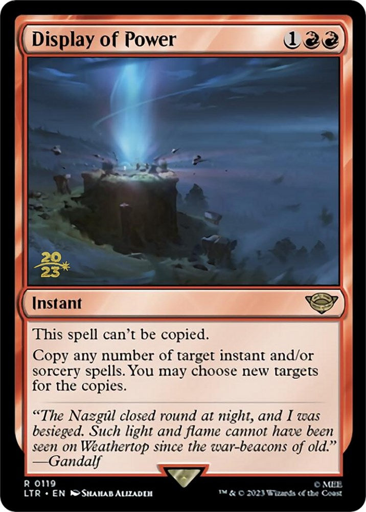 Display of Power [The Lord of the Rings: Tales of Middle-Earth Prerelease Promos] MTG Single Magic: The Gathering    | Red Claw Gaming