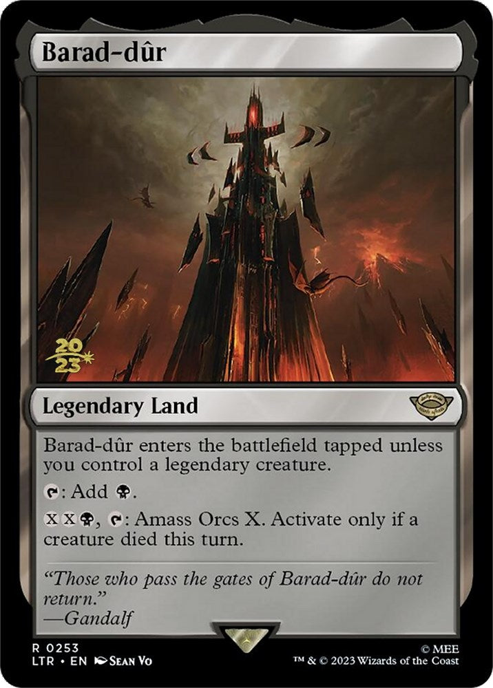 Barad-dur [The Lord of the Rings: Tales of Middle-Earth Prerelease Promos] MTG Single Magic: The Gathering    | Red Claw Gaming