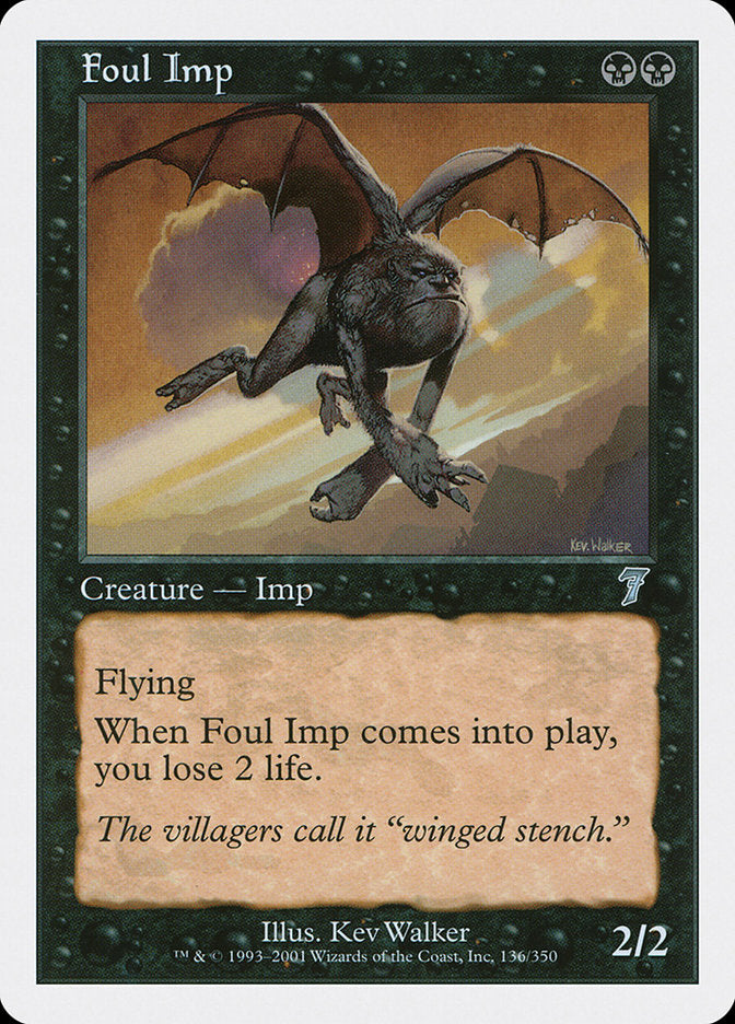 Foul Imp [Seventh Edition] MTG Single Magic: The Gathering    | Red Claw Gaming