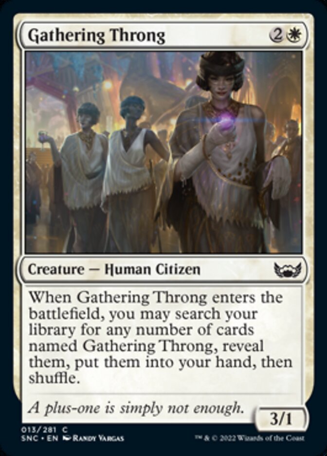 Gathering Throng [Streets of New Capenna] MTG Single Magic: The Gathering    | Red Claw Gaming