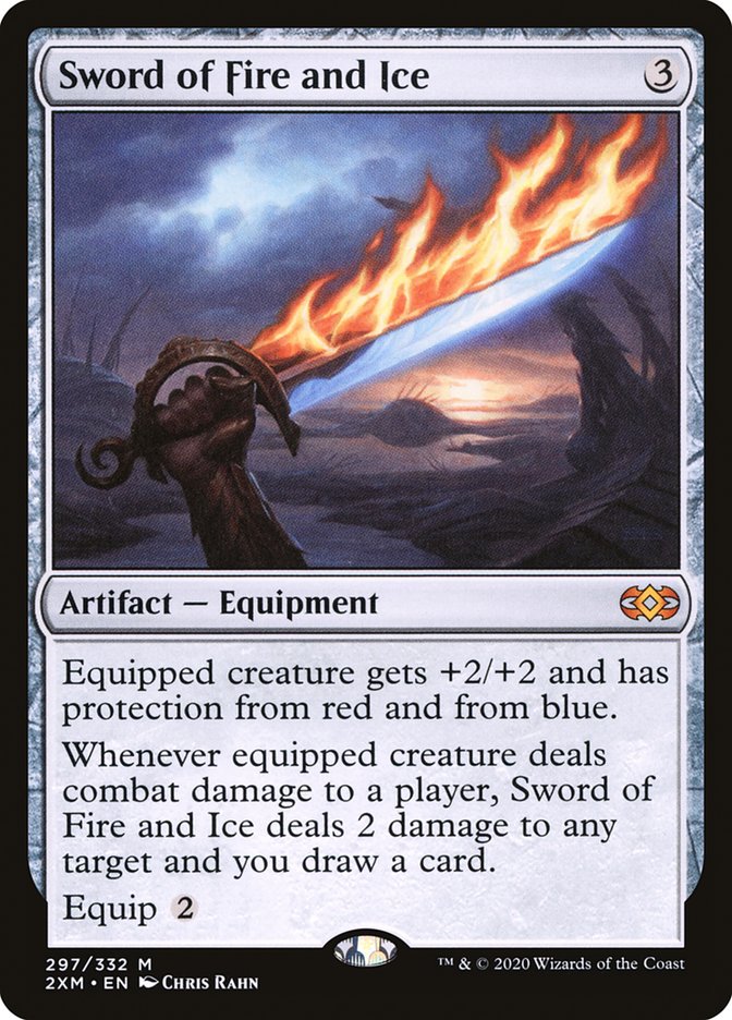 Sword of Fire and Ice [Double Masters] MTG Single Magic: The Gathering    | Red Claw Gaming