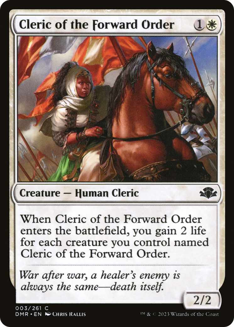 Cleric of the Forward Order [Dominaria Remastered] MTG Single Magic: The Gathering    | Red Claw Gaming