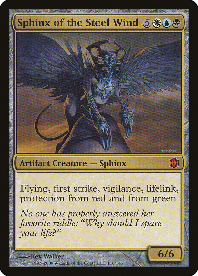 Sphinx of the Steel Wind [Alara Reborn] MTG Single Magic: The Gathering    | Red Claw Gaming